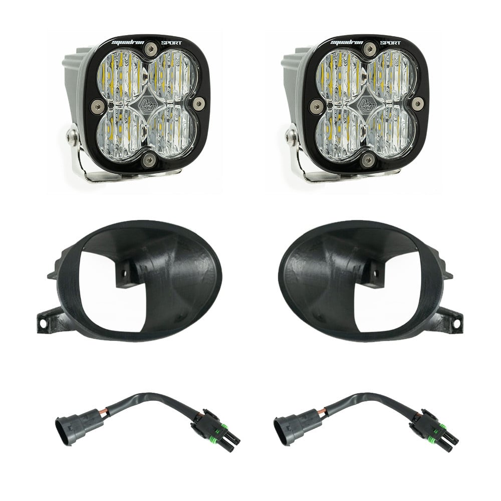 Baja Designs Squadron Sport Fog Pocket Light Kit and for 19-24 Mercedes and Sprinter 2500 and 3500