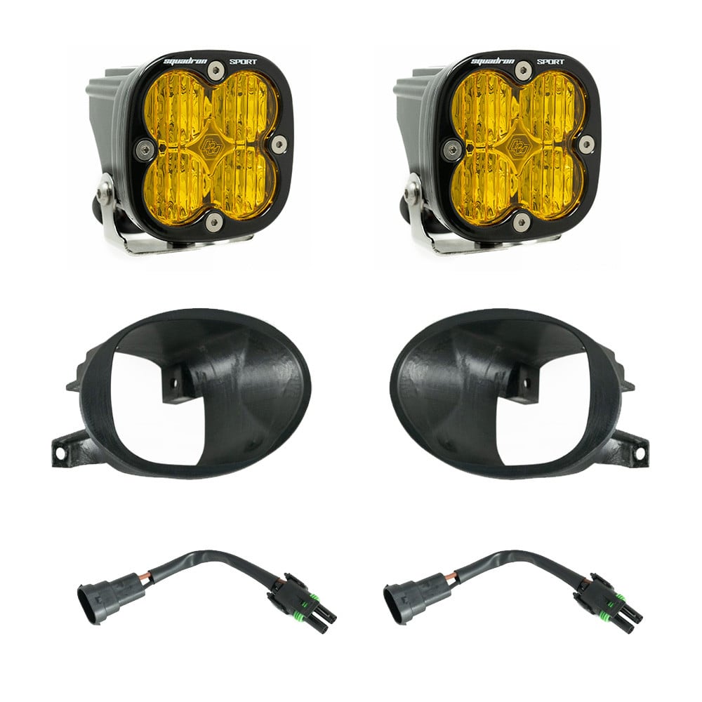Baja Designs Squadron Sport Fog Pocket Light Kit and for 19-24 Mercedes and Sprinter 2500 and 3500