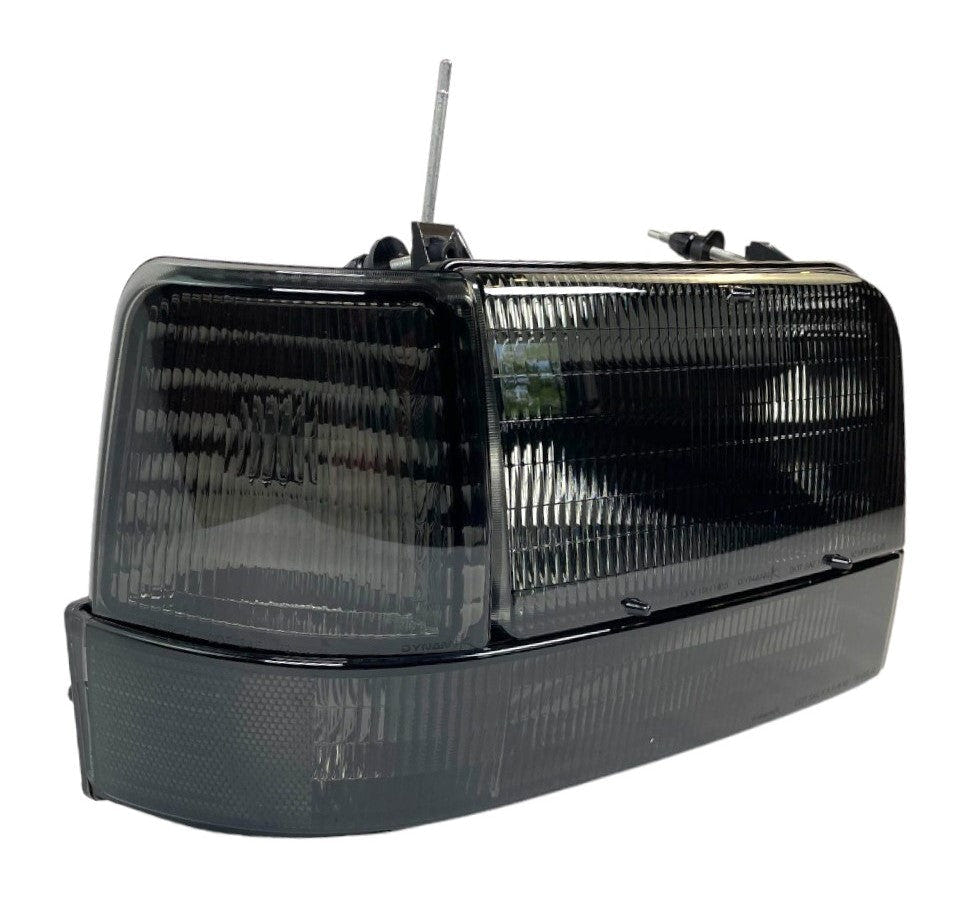 Complete Performance Smoked Diffused Headlight Kit 92-97 Ford F-250/350