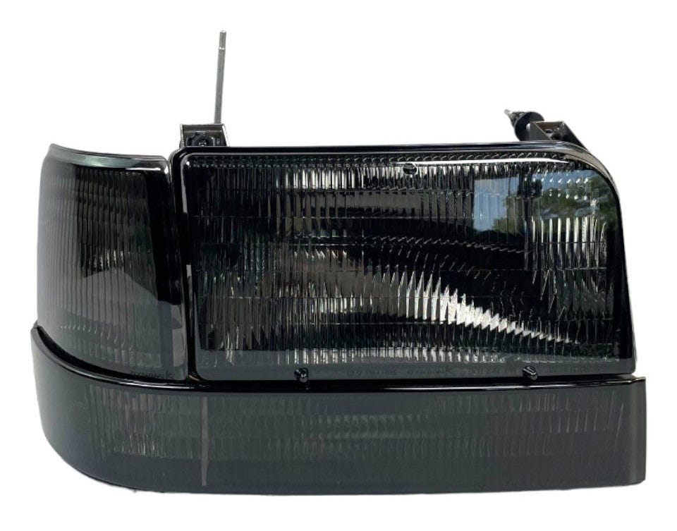 Complete Performance Smoked Diffused Headlight Kit 92-97 Ford F-250/350