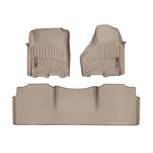 WeatherTech DigitalFit Floor Liner Set w and 2 Piece Front for 12-18 Dodge Ram Mega Cab