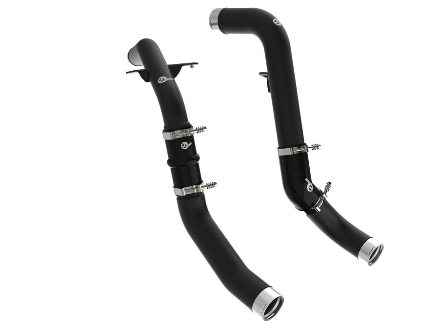 AFE BladeRunner Black Aluminum Charge Pipes for 20-23 Ram 1500 3.0L EcoDiesel