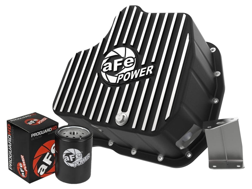 AFE Engine Oil Pan 01 10 GM 6.6L Duramax