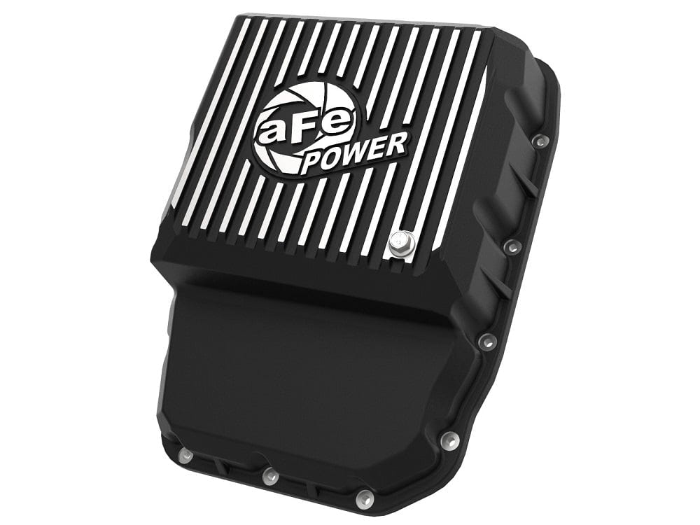AFE High Capacity Finned Transmission Pan for 13-23 Ram 6.7L Cummins 68RFE