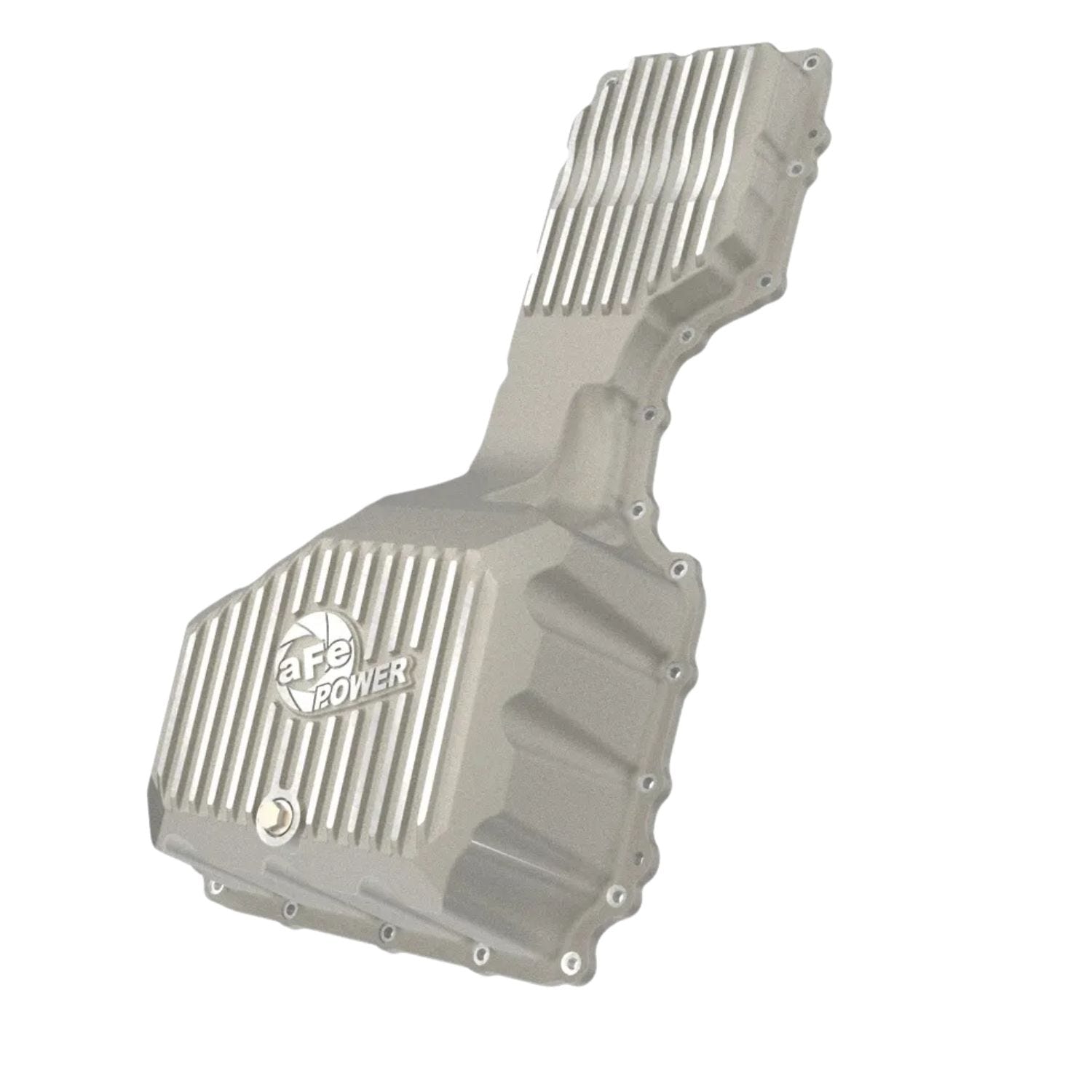 aFe Street Series raw oil pan machined fins 20–25 GM 6.6L L5P Duramax