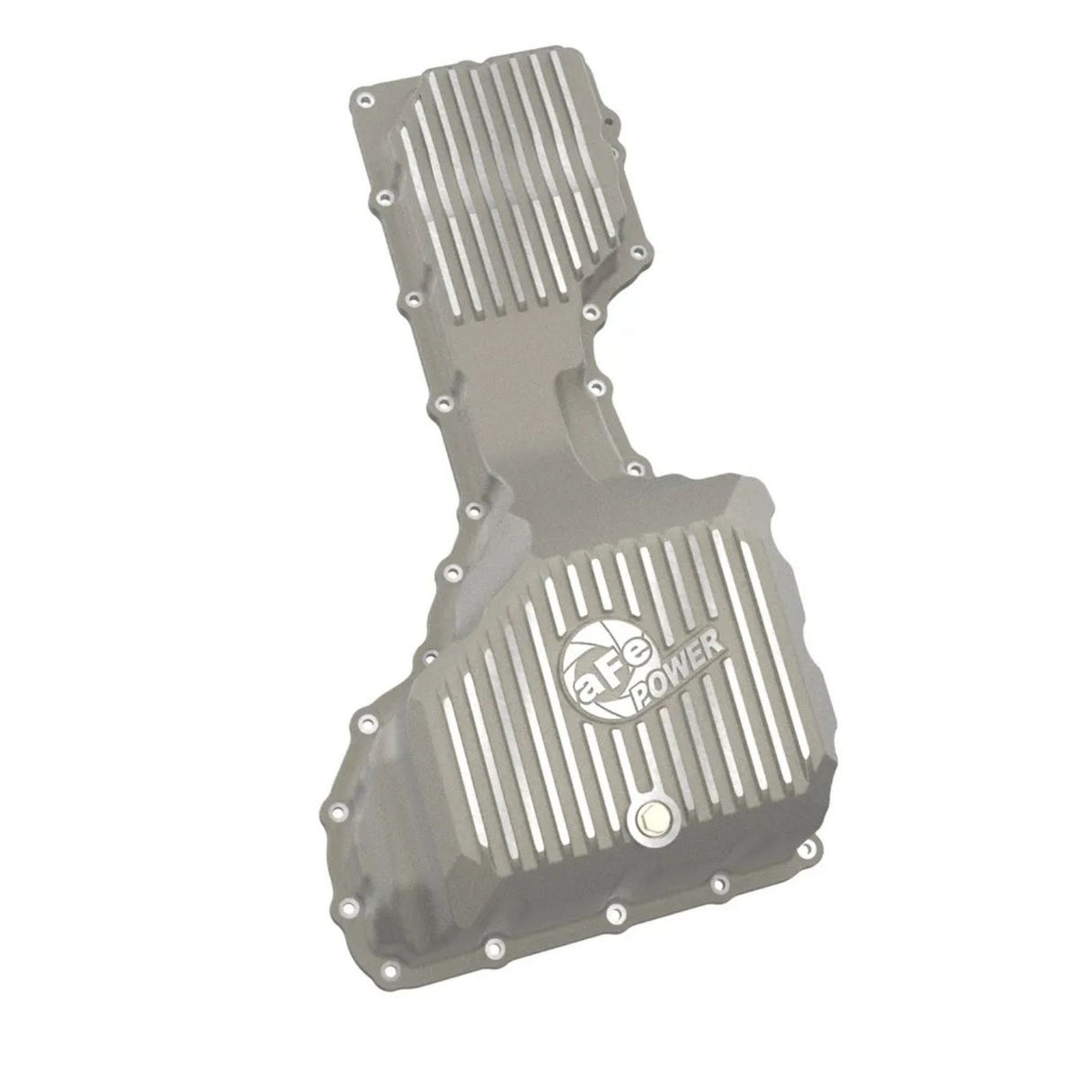 aFe raw aluminum oil pan cooling fins GM 6.6L L5P Duramax 2020–2025