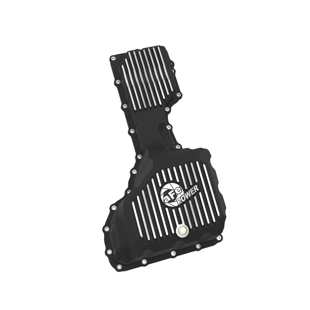 AFE Power Pro Series Engine Oil Pan Black With Machined Fins for 20-25 GM 6.6L Duramax L5P