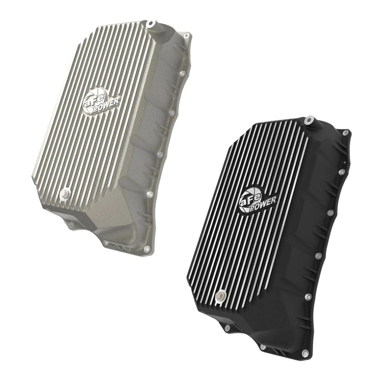 aFe POWER Pro Series transmission pan black and raw GM 6.6L L5P Duramax 20–25