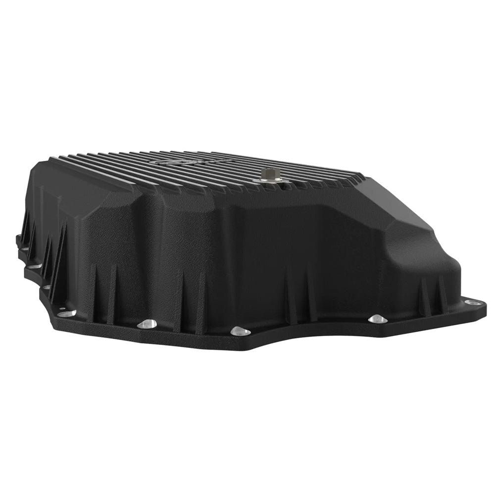 AFE Power Pro Series Transmission Pan Black With Machined Fins for 20-25 GM 6.6L Duramax L5P