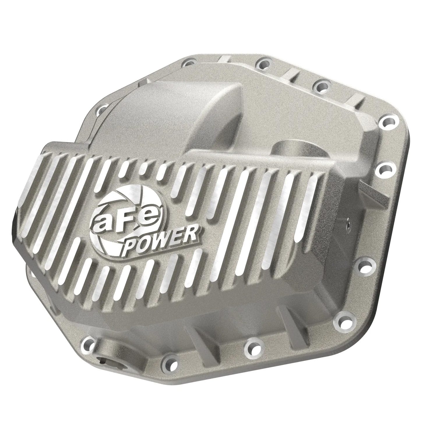 AFE Front Differential Cover Black With Machined Fins 23-26 Ford F-250/F-350