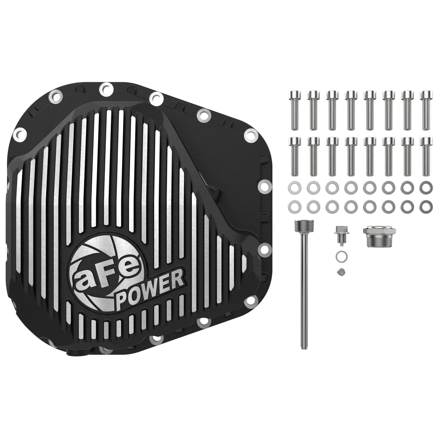 AFE POWER Rear Differential Cover With Machined Fins 23-25 Ford 6.7L Powerstroke
