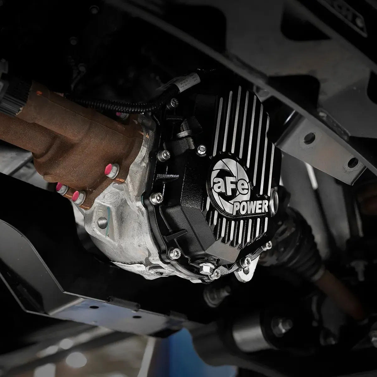 AFE Front And Rear Differential Cover With Oil for 11-19 GM 2500HD and 3500HD 4WD