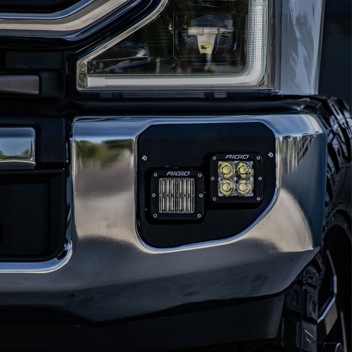 Rigid Industries Dual Fog Mount 20-22 Ford F-250/F-350