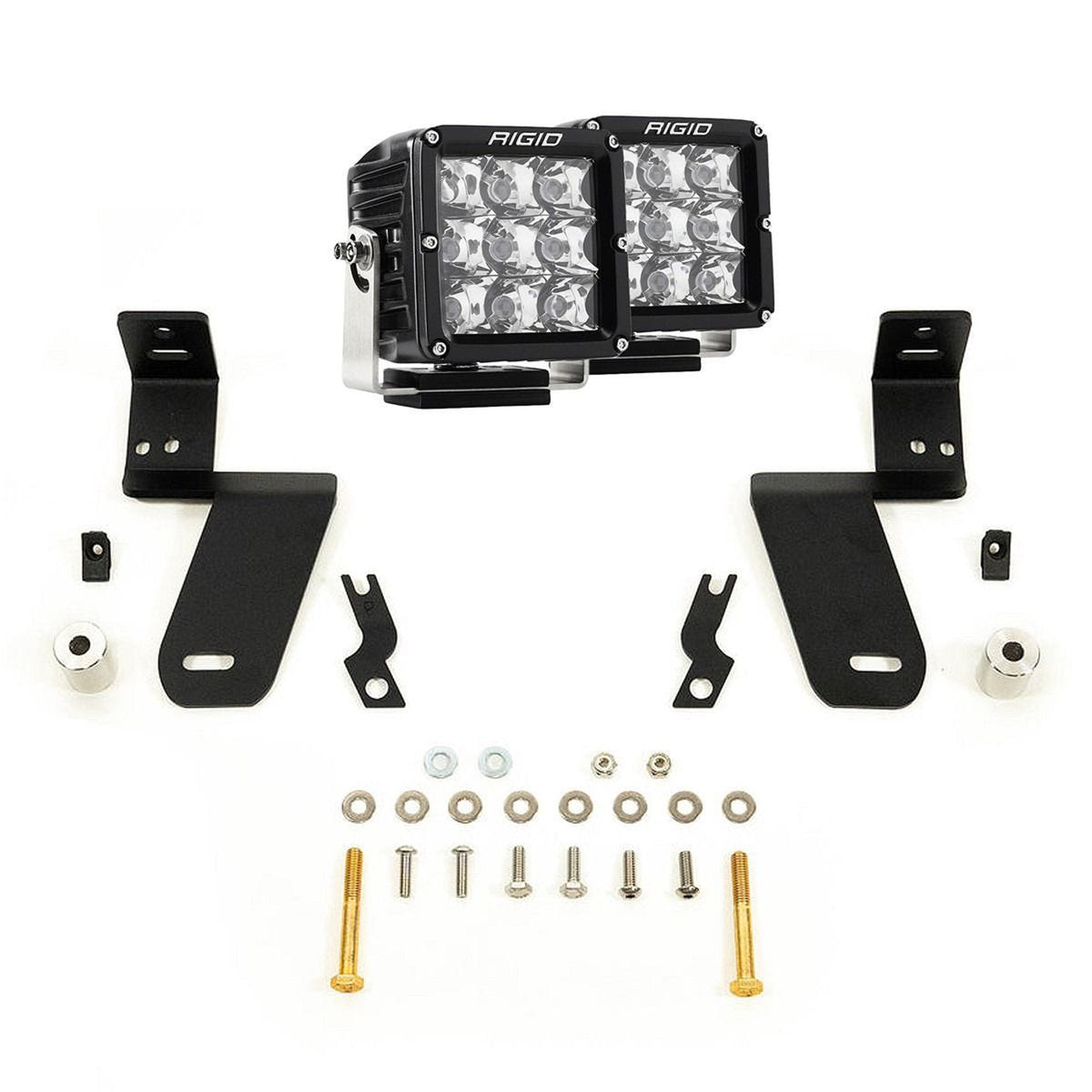 Rigid Industries D-XL Spot A-Pillar Kit 20-26 GM 2500HD/3500HD
