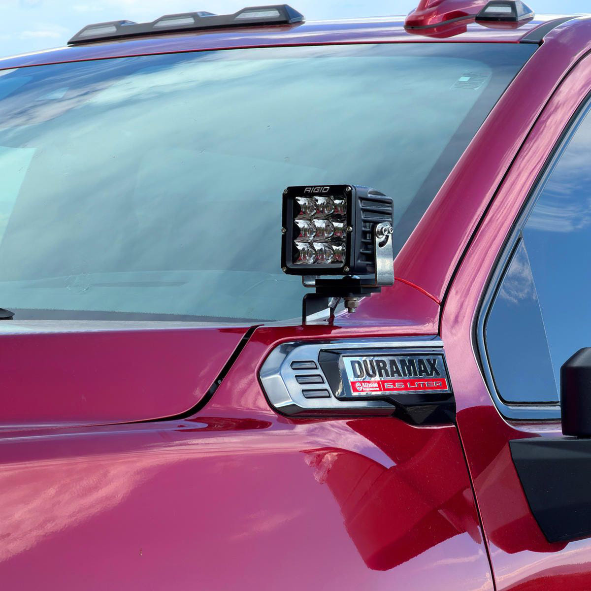 Rigid Industries D-XL Spot A-Pillar Kit 20-26 GM 2500HD/3500HD