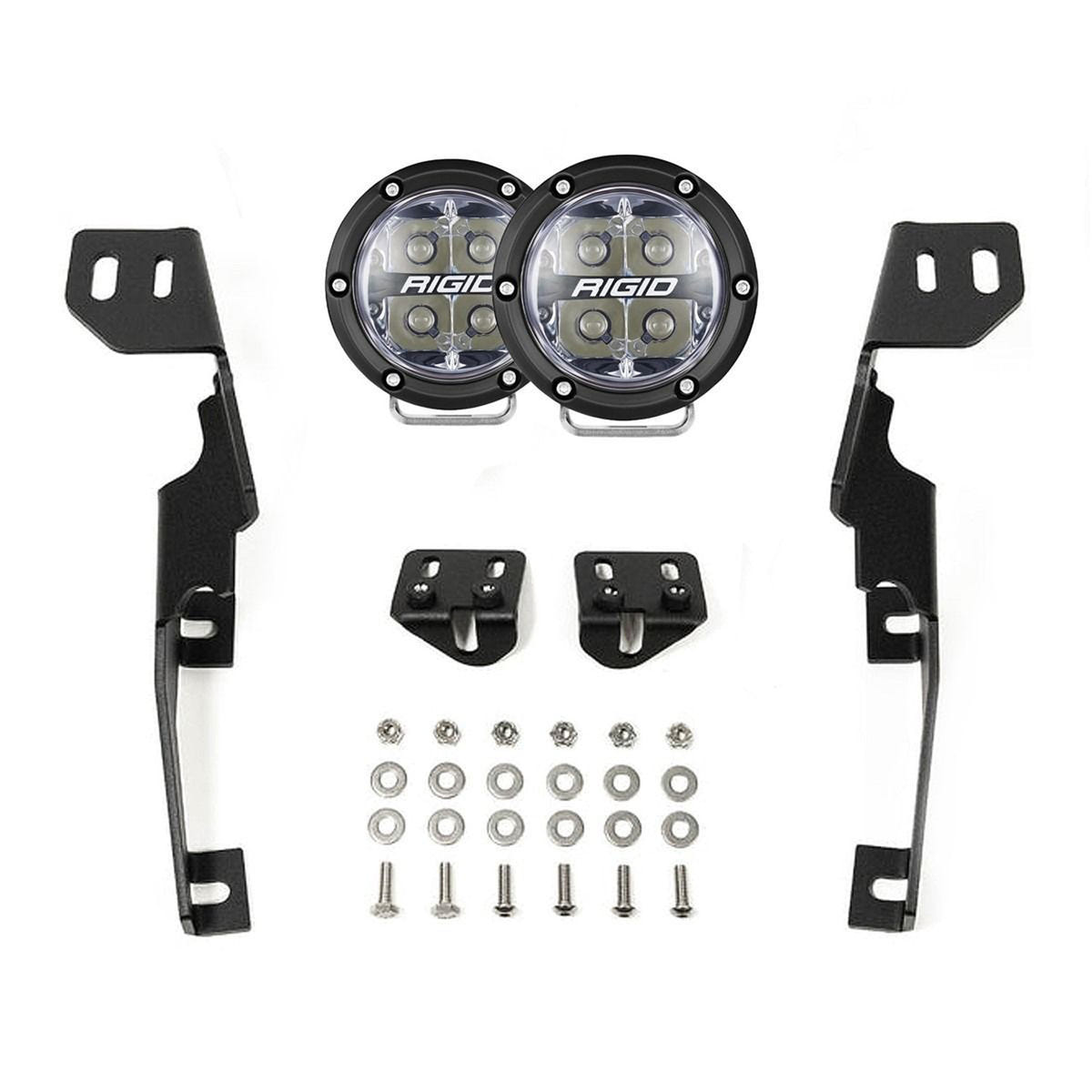 Rigid Industries 360-Series Spot A-Pillar Kit 23-26 Ford F-250/F-350
