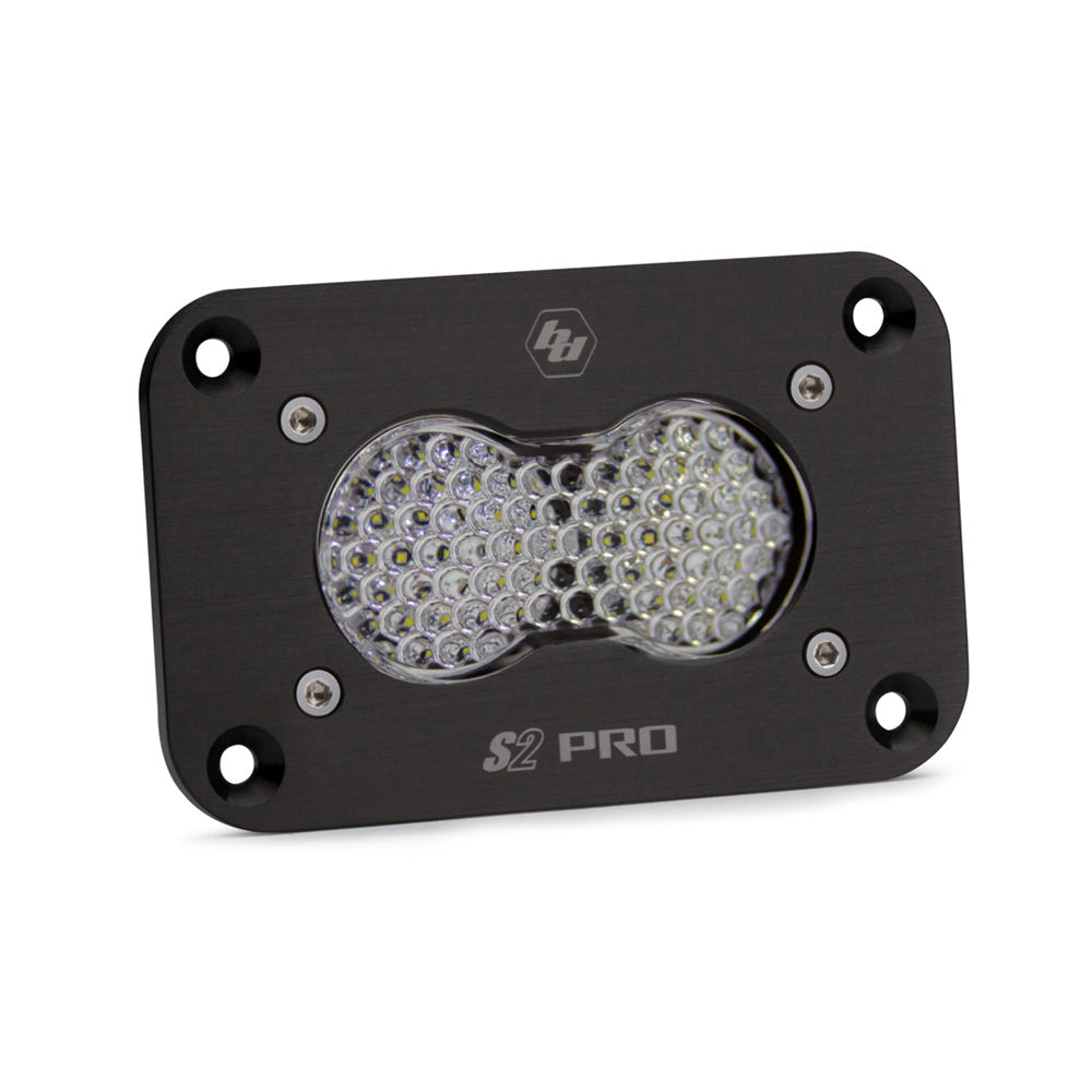 Baja Designs S2 Pro Flush Mount LED Light - White and Black Housing