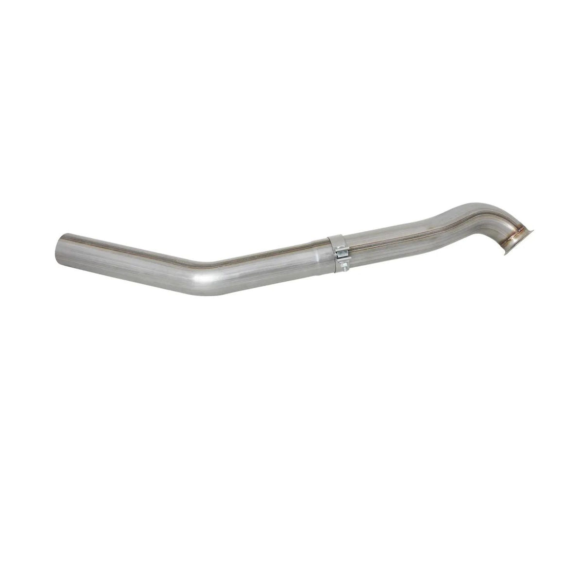 Mandrel-bent steel down-pipe upgrade for faster turbo spool and throttle response