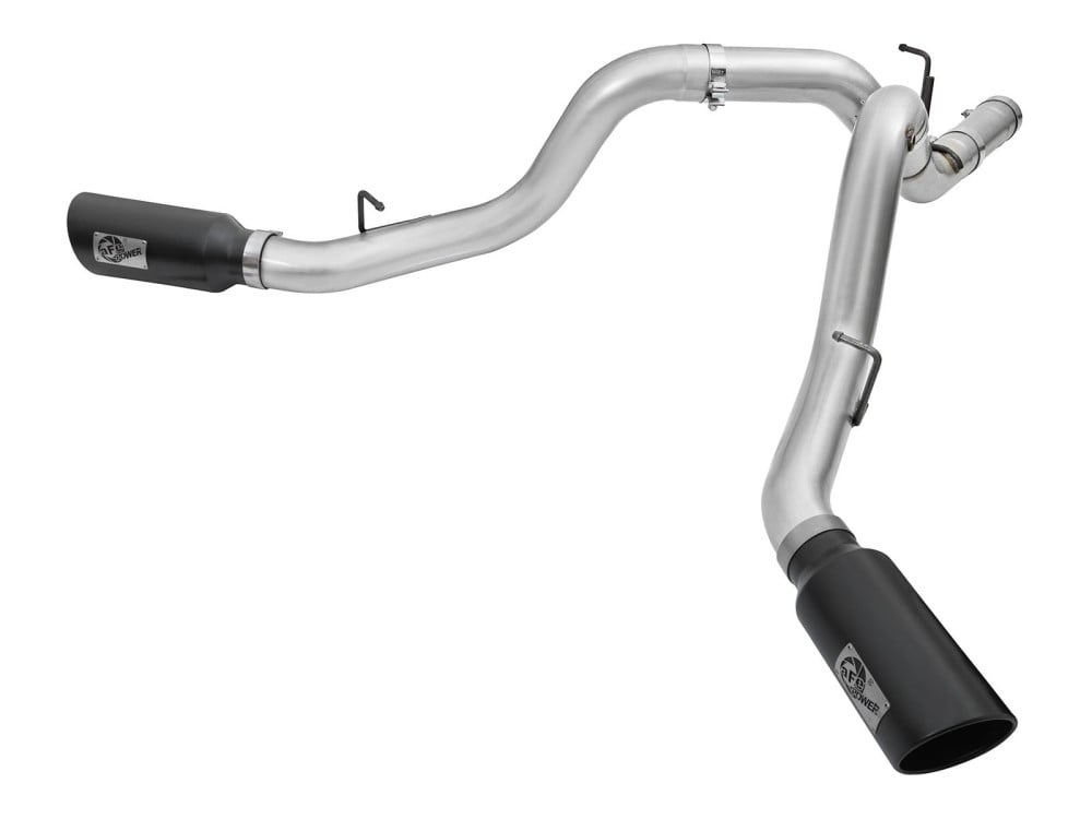 AFE ATLAS 4" Aluminized DPF-Back Exhaust System 2016 GM 6.6L Duramax LML