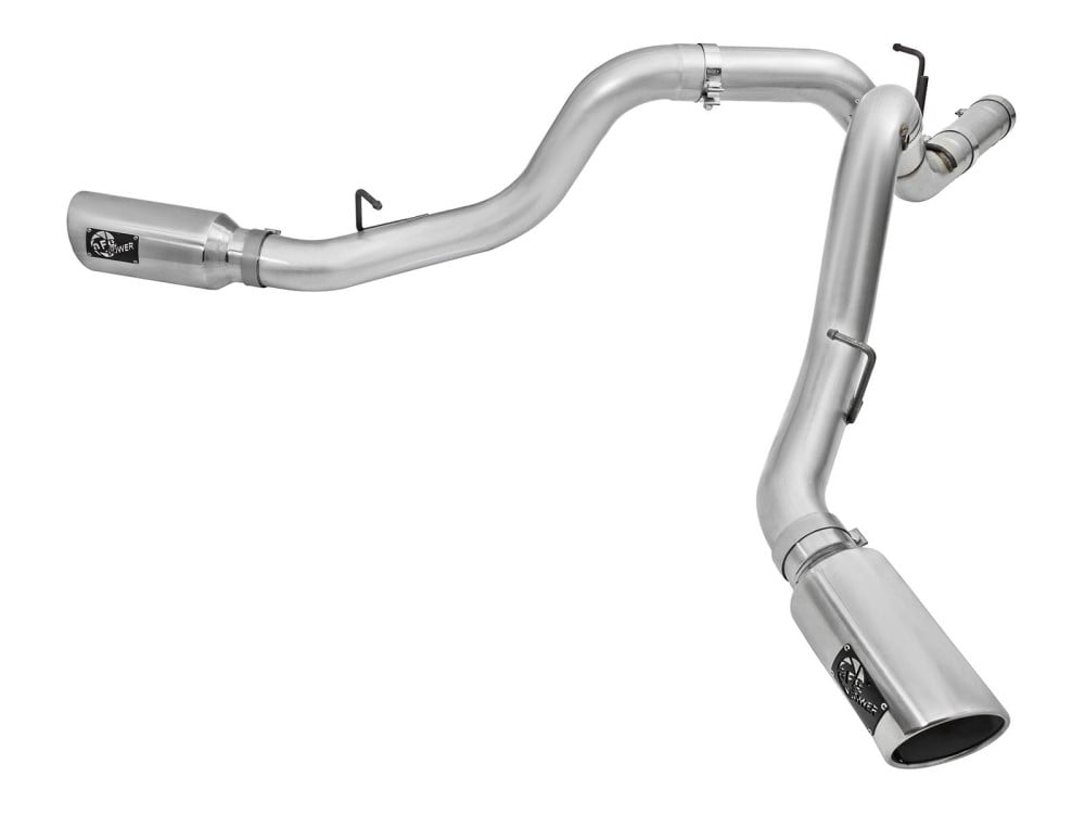 AFE ATLAS 4" Aluminized DPF-Back Exhaust System 2016 GM 6.6L Duramax LML