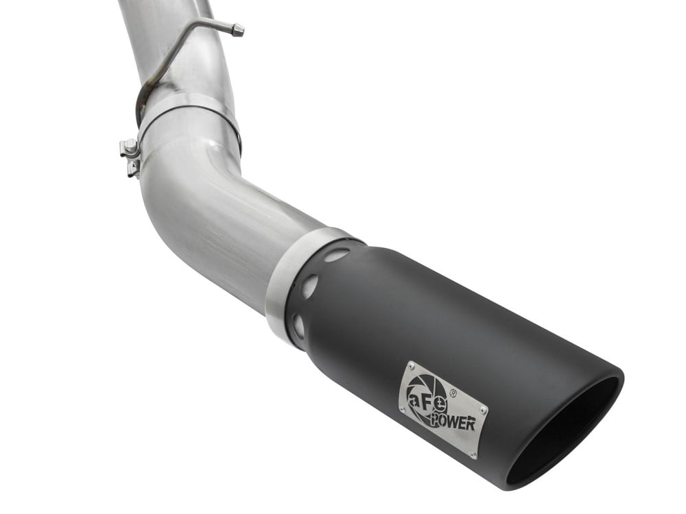 AFE ATLAS 5" Aluminized Steel DPF-Back Exhaust System 2016 GM 6.6L LML Duramax
