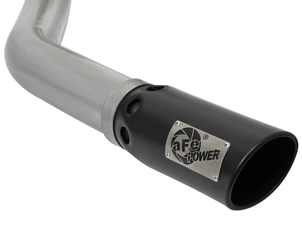 AFE Large Bore-HD 4" 409 Stainless Steel DPF-Back Exhaust for 07.5-12 Ram 6.7L Cummins