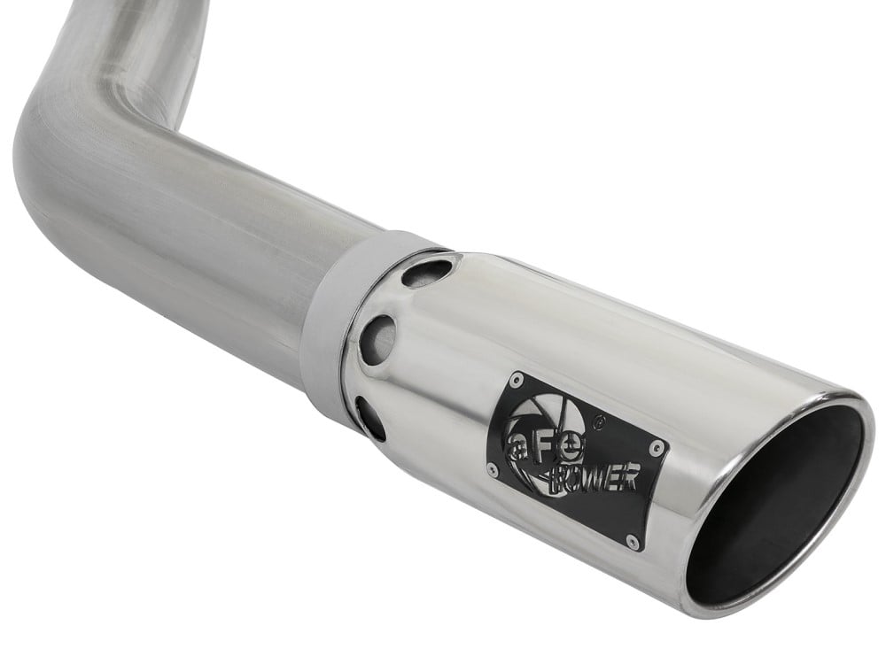 AFE Large Bore-HD 4" 409 Stainless Steel DPF-Back Exhaust for 07.5-12 Ram 6.7L Cummins