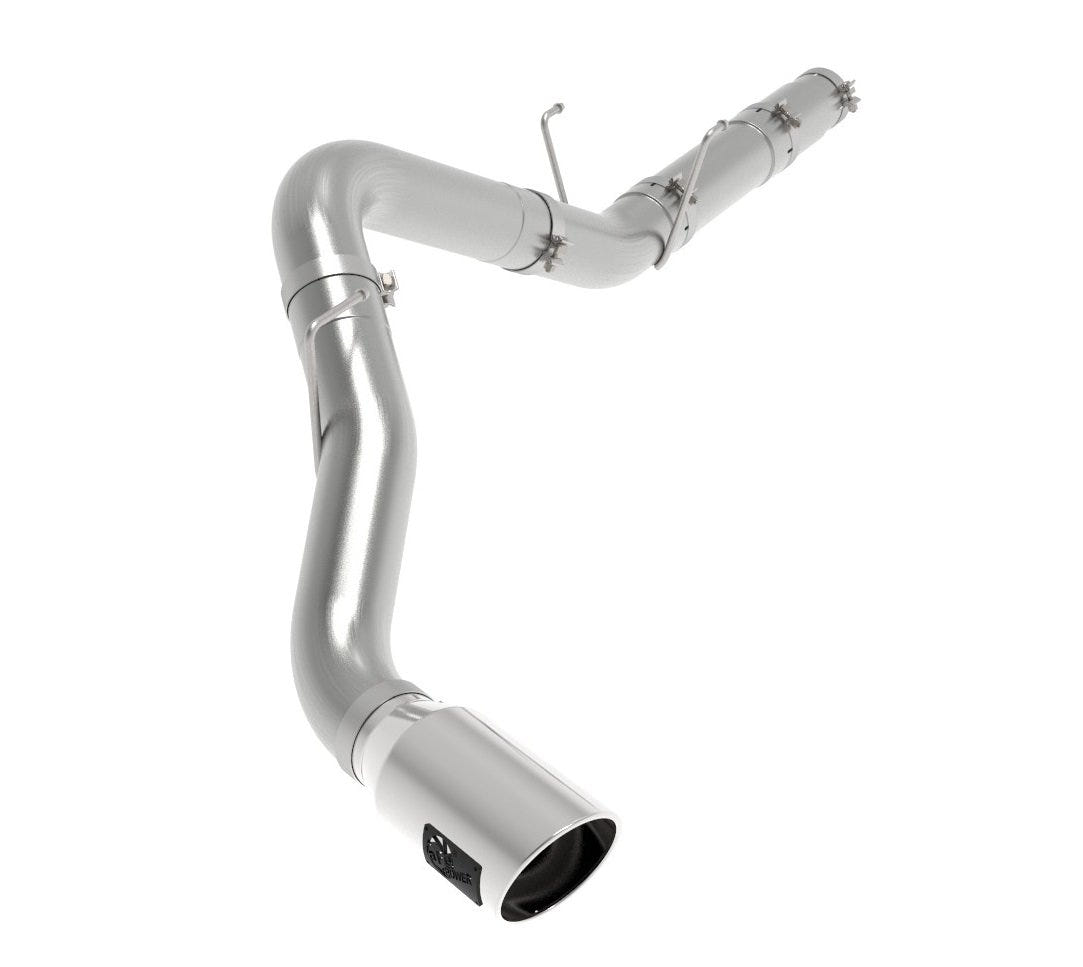 AFE LargeBore-HD 5" Aluminized DPF Back Exhaust for 19-25 Ram 6.7L Cummins MC and CC Short Bed