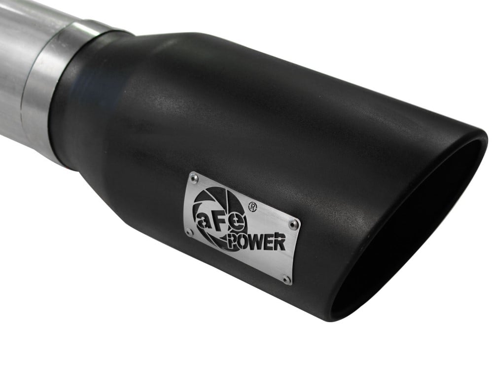 AFE Large Bore-HD 5" 409 Stainless Steel DPF-Back Exhaust for 15-16 Ford 6.7L Powerstroke