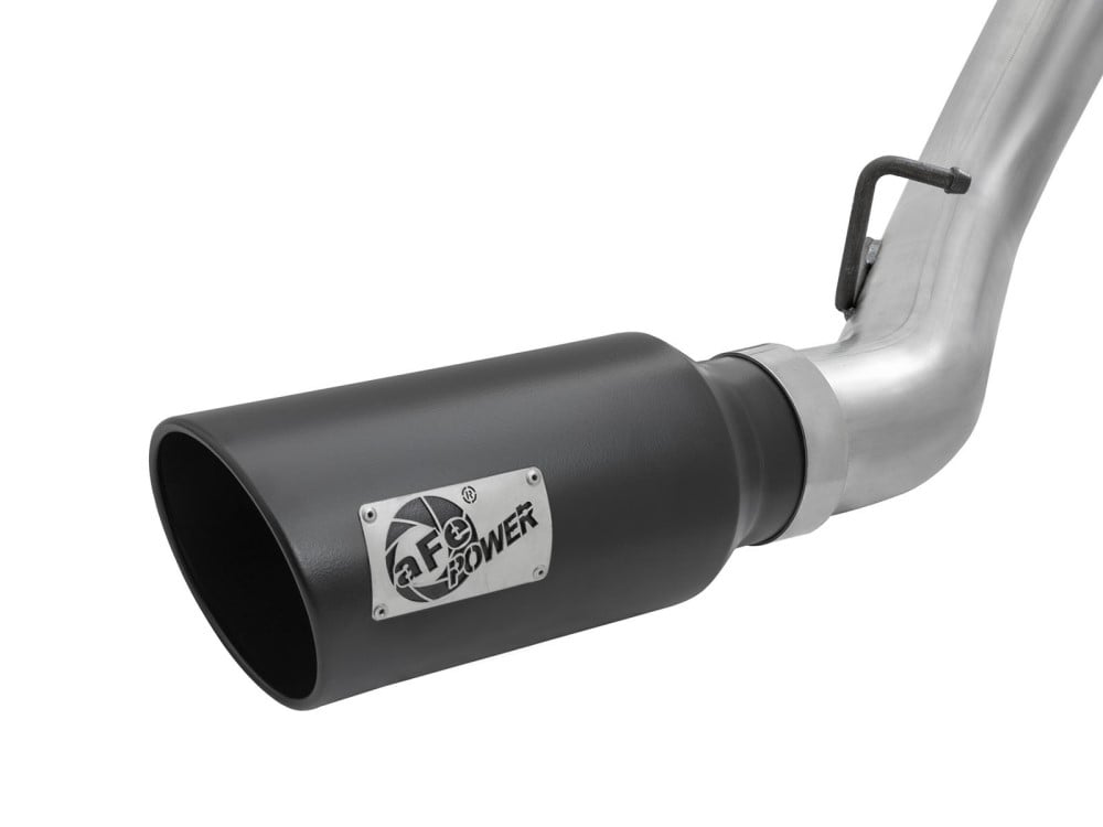 AFE Large Bore-HD 4" 409 Stainless Steel DPF-Back Dual Exhaust 2016 GM 6.6L Duramax LML