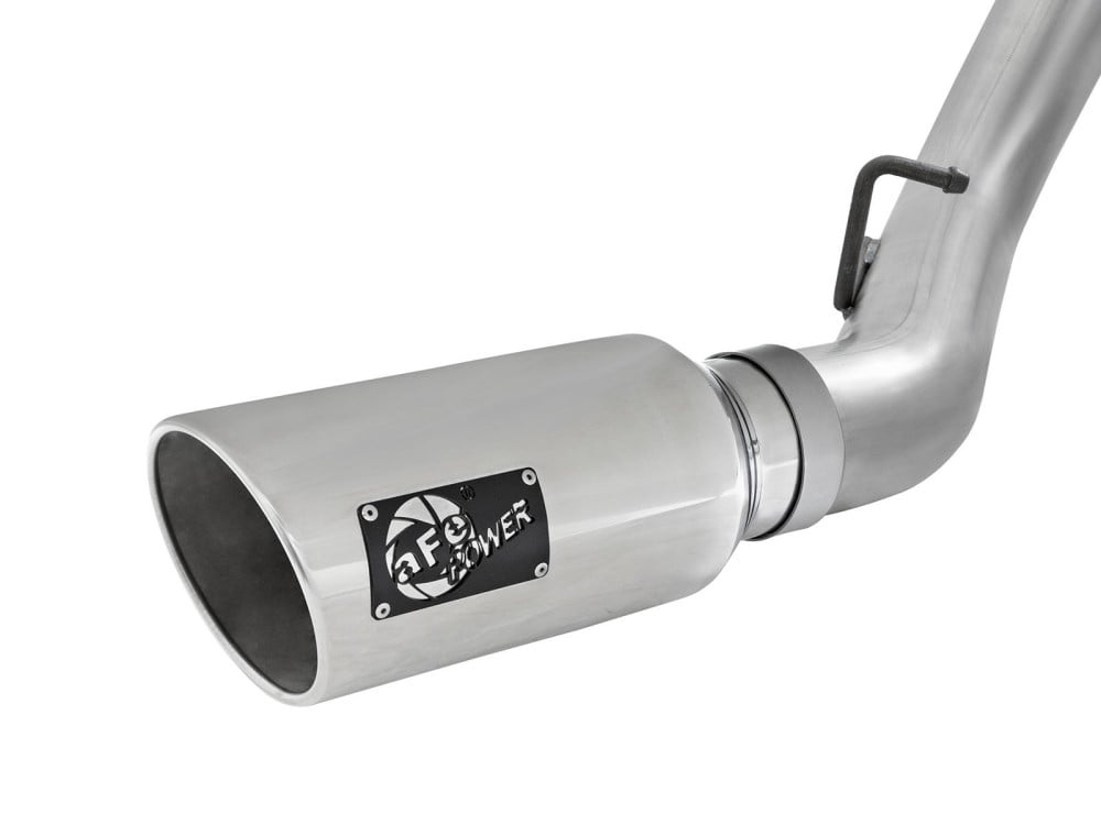 AFE Large Bore-HD 4" 409 Stainless Steel DPF-Back Dual Exhaust 2016 GM 6.6L Duramax LML