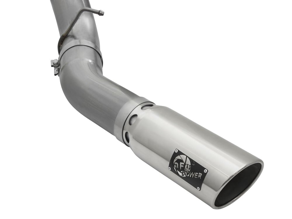 AFE Large Bore-HD 5" 409 Stainless Steel DPF-Back Exhaust 2016 GM 6.6L Duramax LML