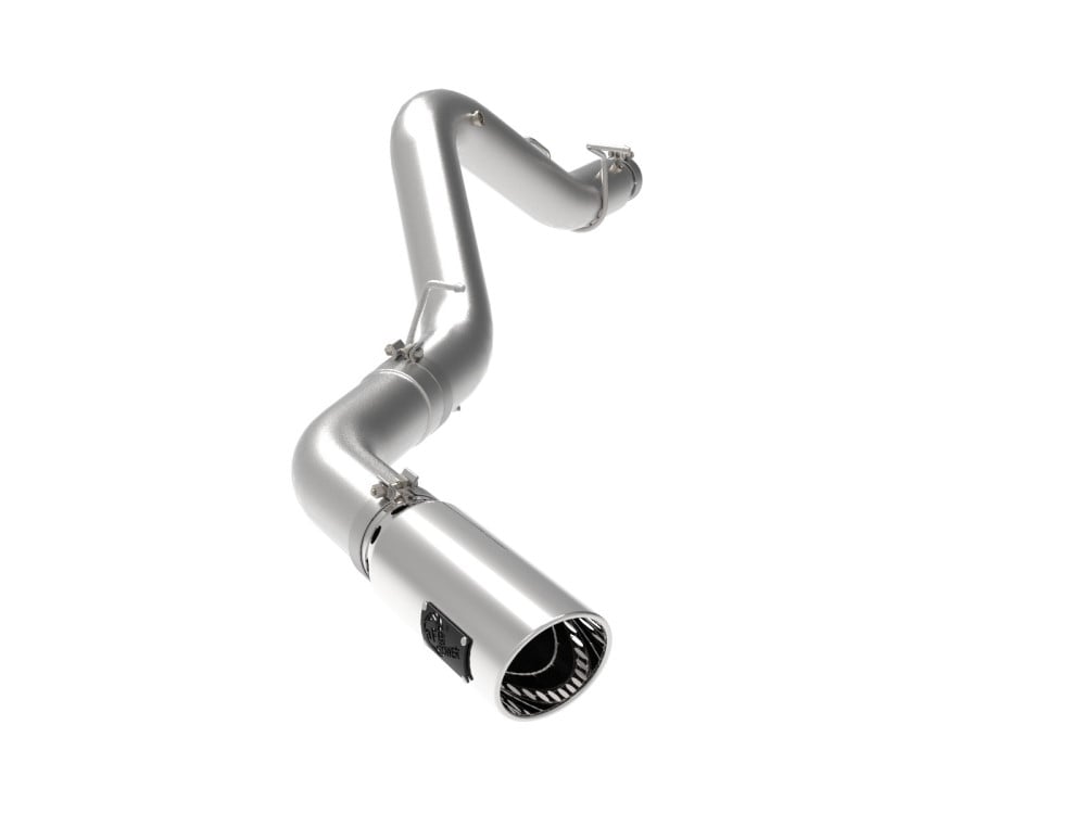AFE Large Bore-HD 5" 409 Stainless Steel DPF-Back Single Exhaust for 20-23 GM 6.6L Duramax