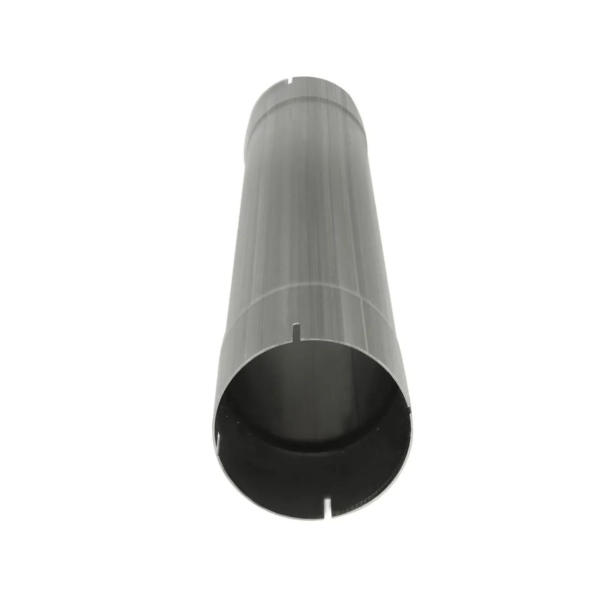 MACH Force-XP 5" Muffler Delete Pipe showing 409 stainless steel construction