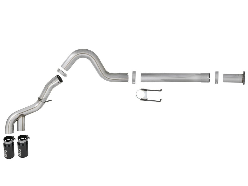 AFE Rebel XD Series 4" Stainless DPF-Back Exhaust system for 15-16 Ford 6.7L Powerstroke