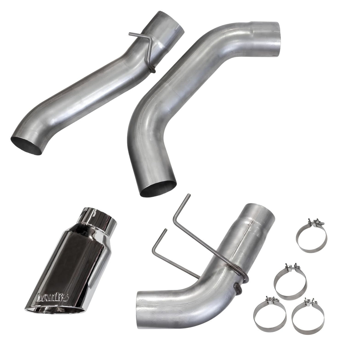 Banks 5-inch Monster DPF-Back Exhaust System with chrome SideKick tip for 2019-2026 Ram 2500/3500 6.7L Cummins