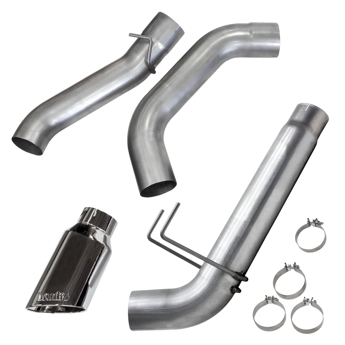 Banks 6.5 x 7.5-inch chrome SideKick exhaust tip with slash-cut design for Ram 2500/3500 Cummins