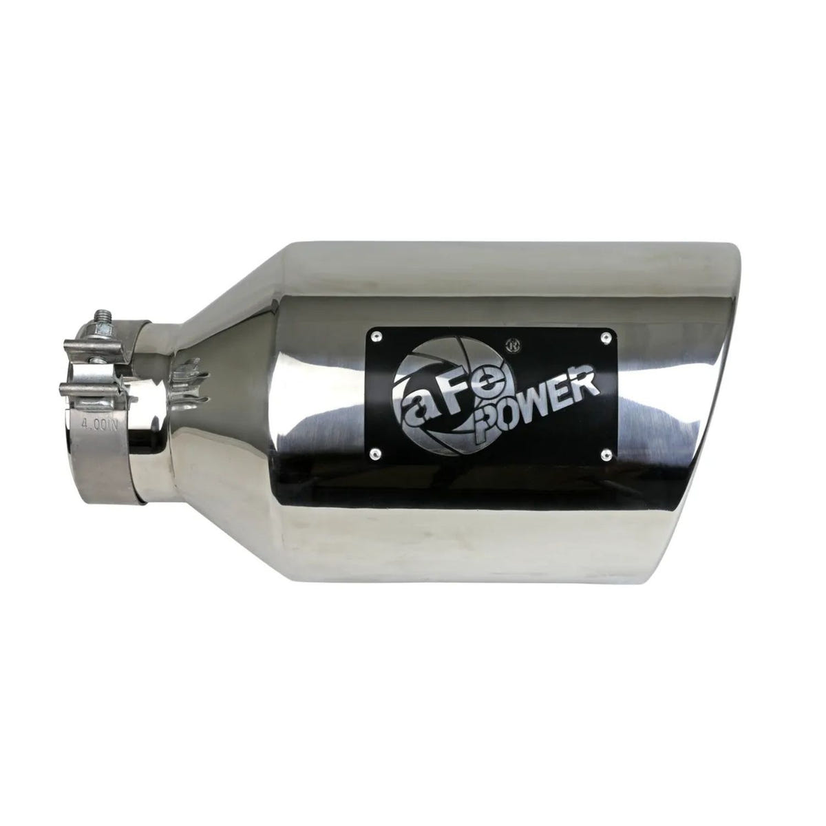 Durable 304 stainless steel polished exhaust tip 4" x 8" x 15" for trucks