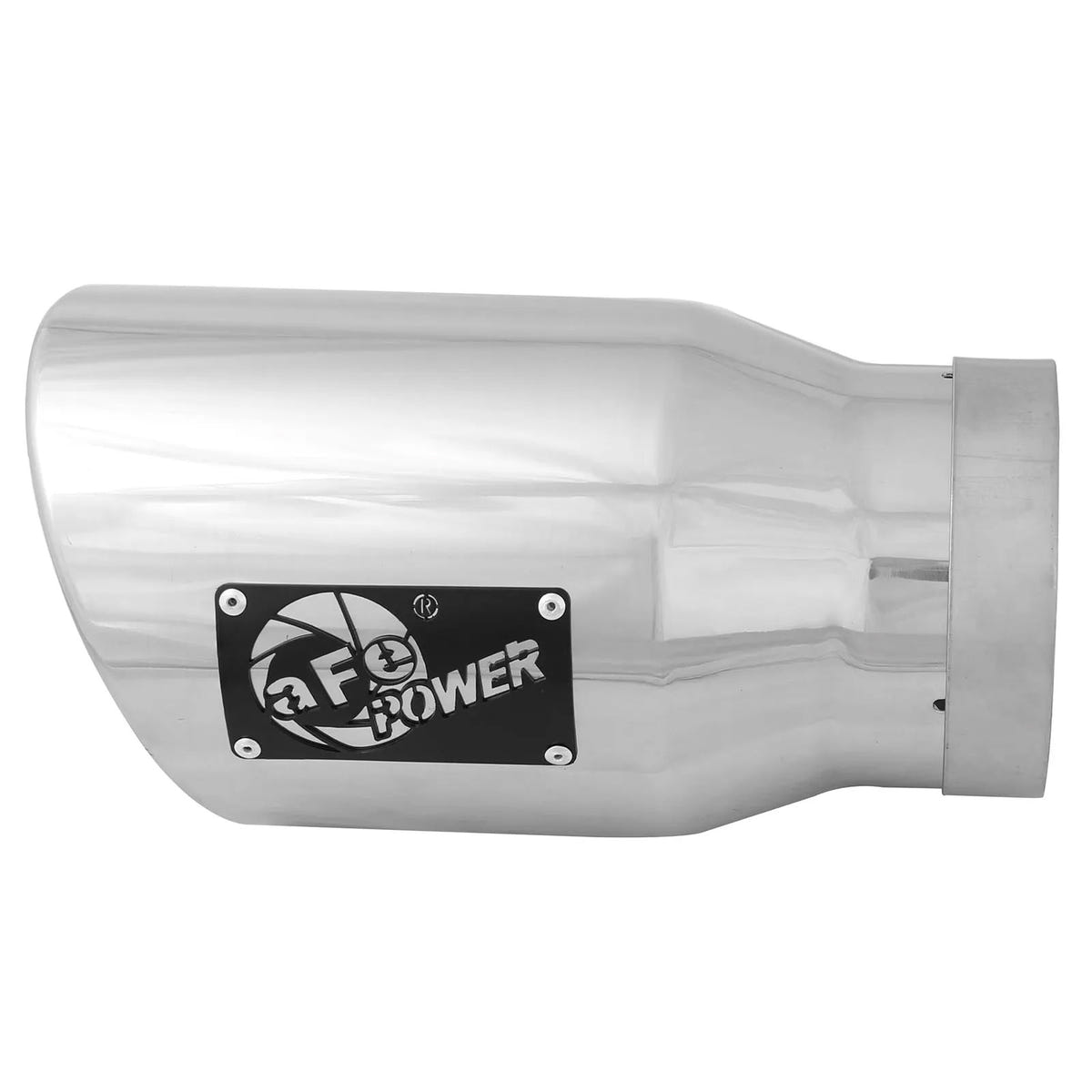 AFE Polished Stainless Steel Rolled Angle Cut 5" x 7" x 12" Exhaust Tip