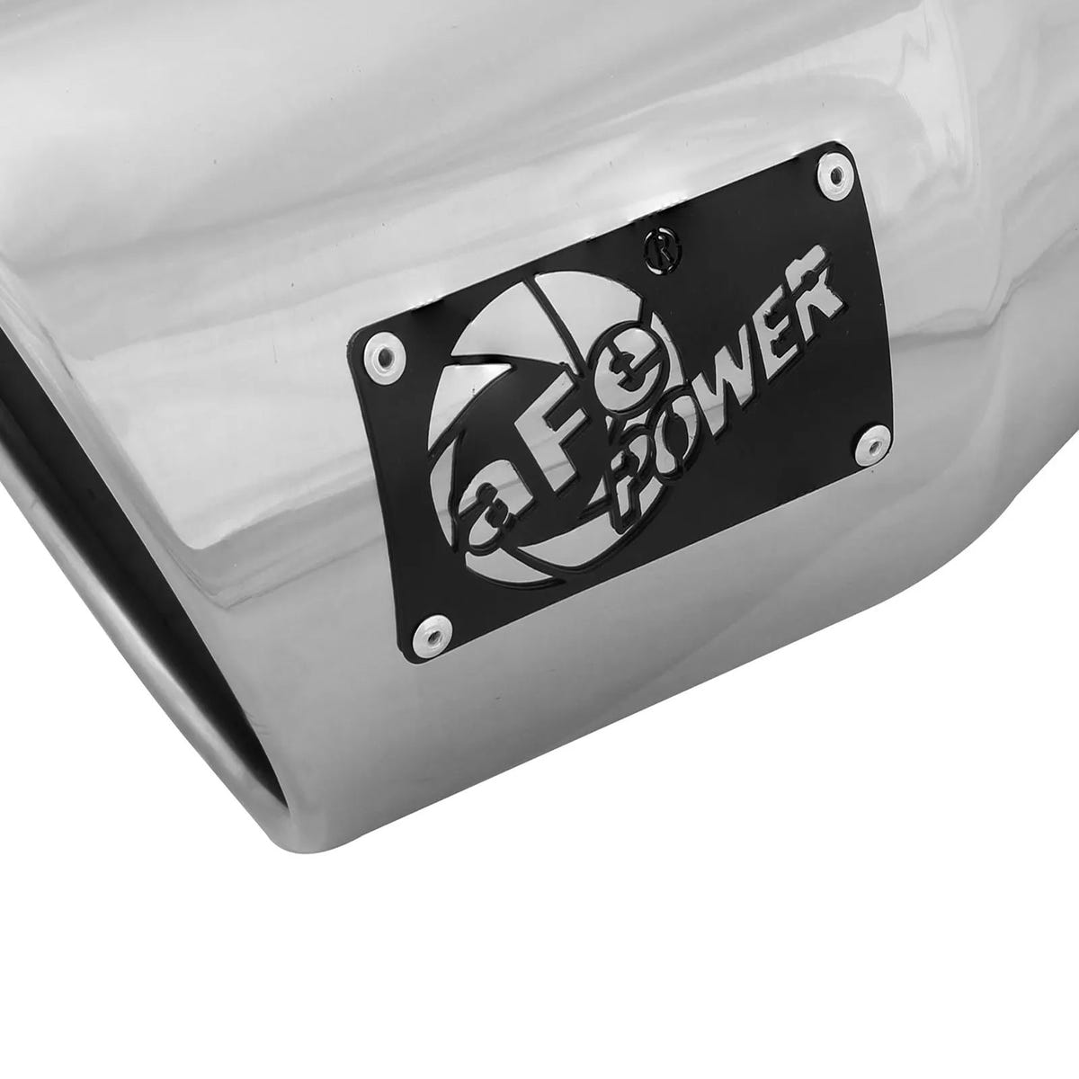 AFE Polished Stainless Steel Rolled Angle Cut 5" x 7" x 12" Exhaust Tip