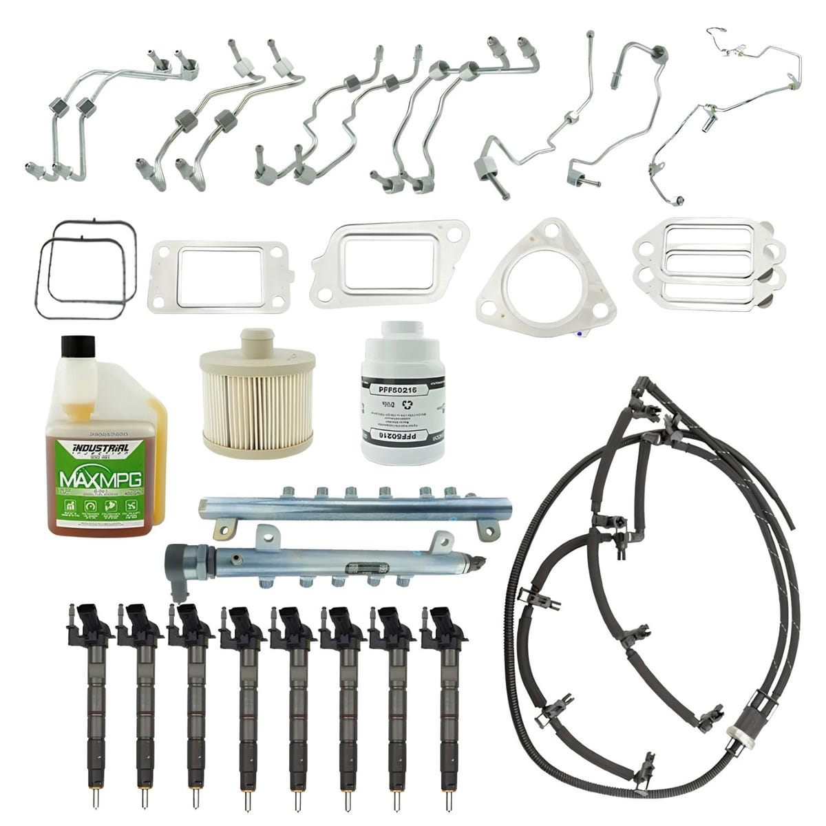 Industrial Injection 4G6103 Bosch Disaster Kit Without CP4 for 2011-2016 6.6L LML Duramax