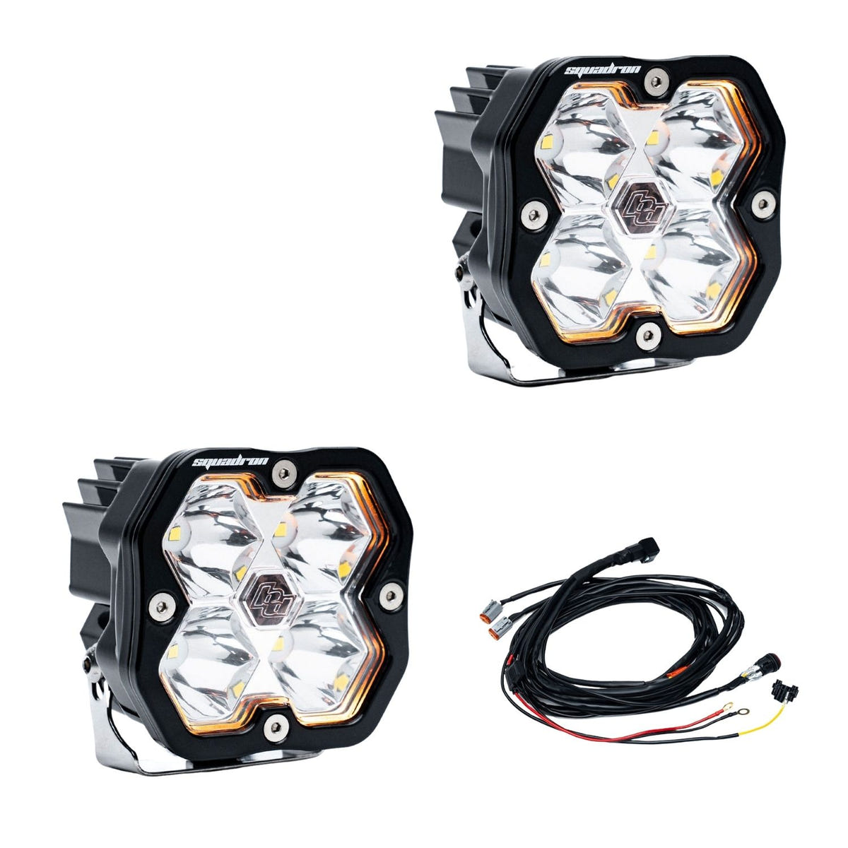 Baja Designs Squadron 2.0 Sport black LED light pod pair
