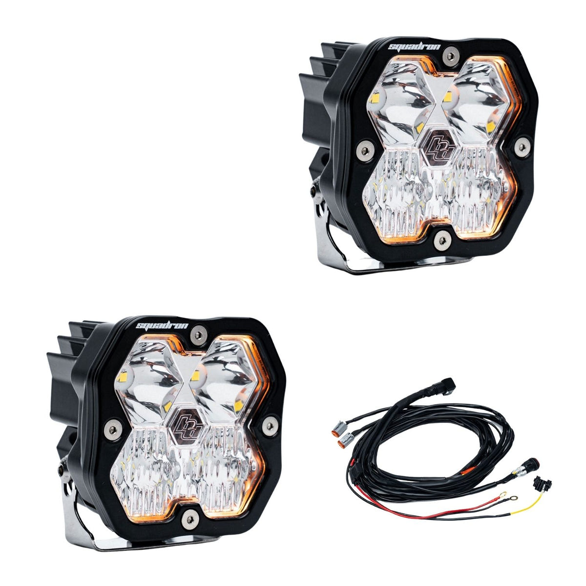 Baja Designs Squadron 2.0 Sport Baja Amber LED lights