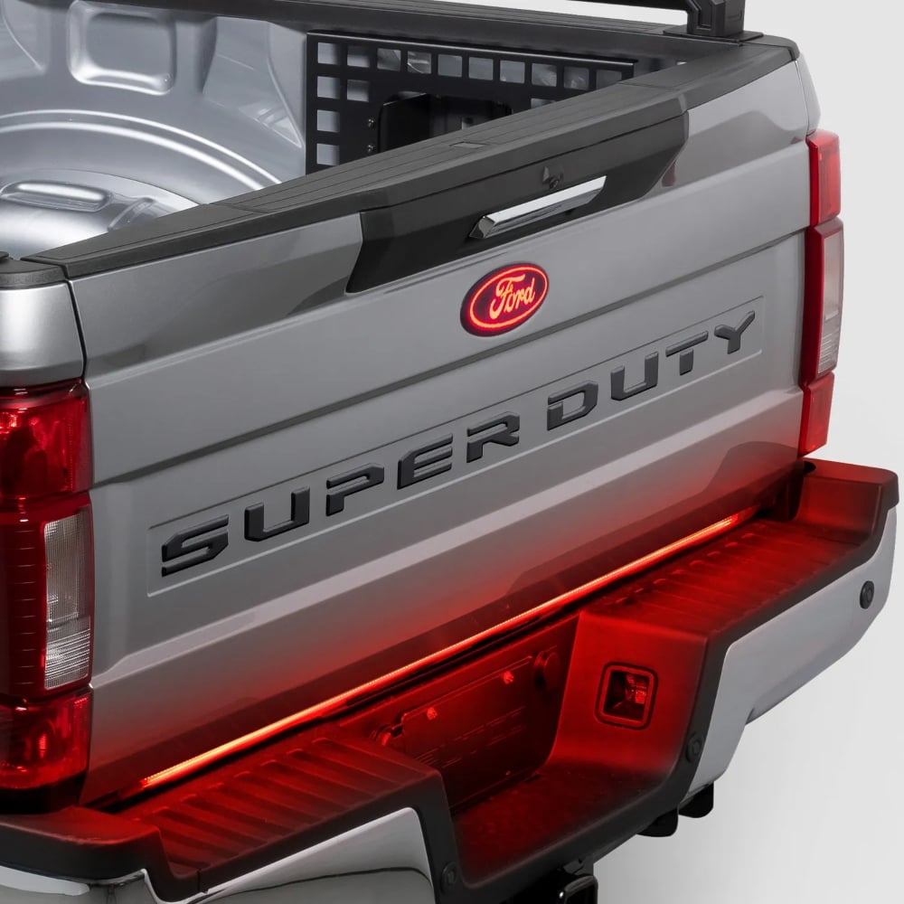 Putco Tailgate Lettering Kit color Black Or Stainless for 20-22 Ford F-250 and F-350 and F-450 SuperDuty
