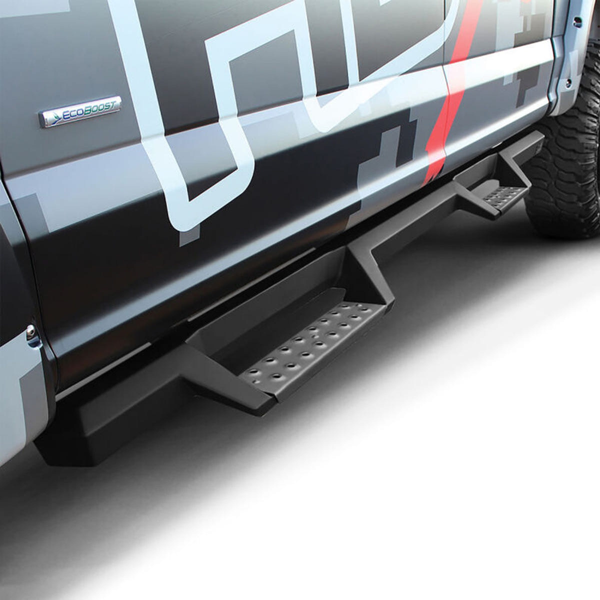 Westin HDX Drop Nerf Bars for 17-26 Ford Super Duty Crew Cab - Black and Stainless Steel