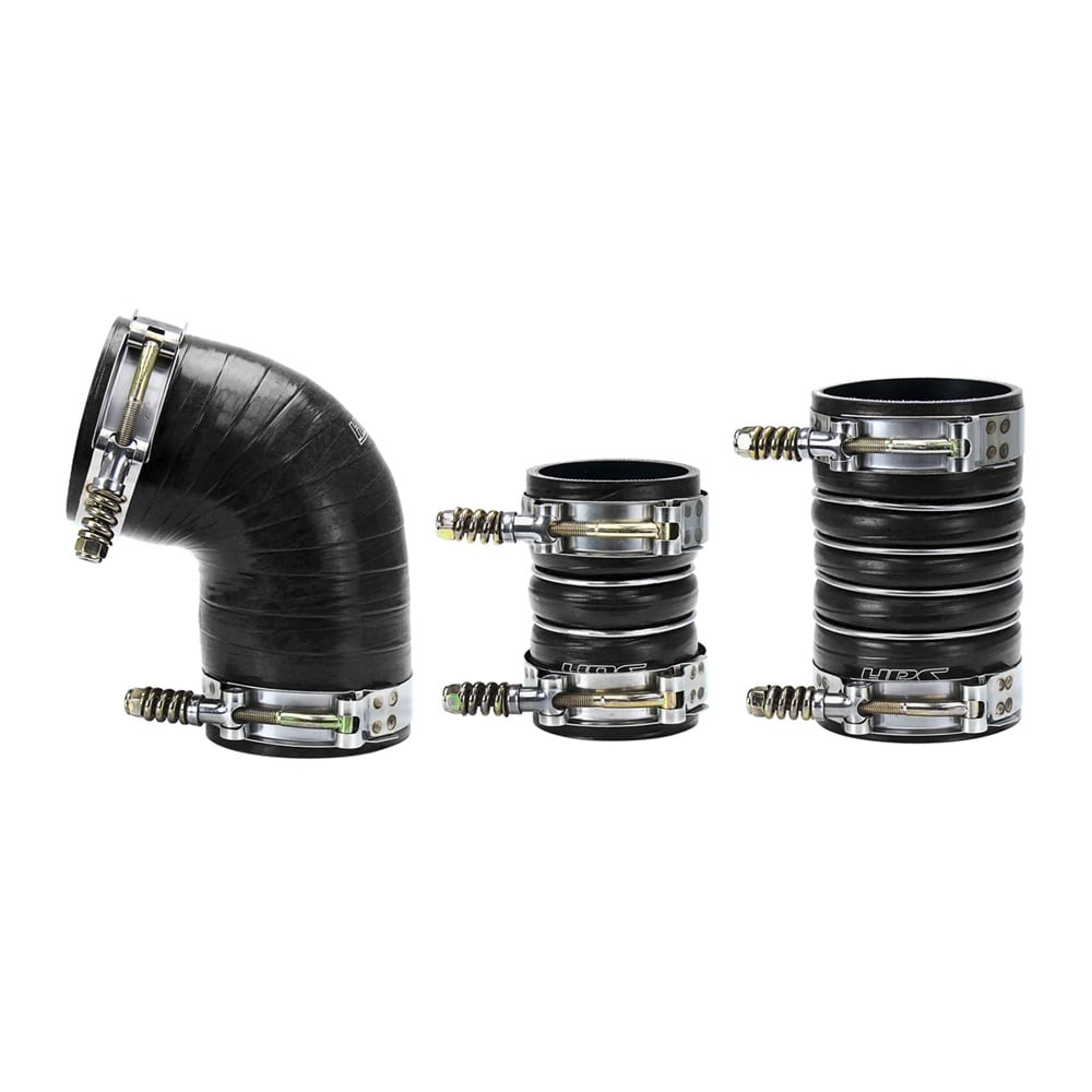 HPS High Temp Reinforced Silicone Intercooler Boot Kit for 06-10 GM 6.6L Duramax LLY and LBZ and LMM