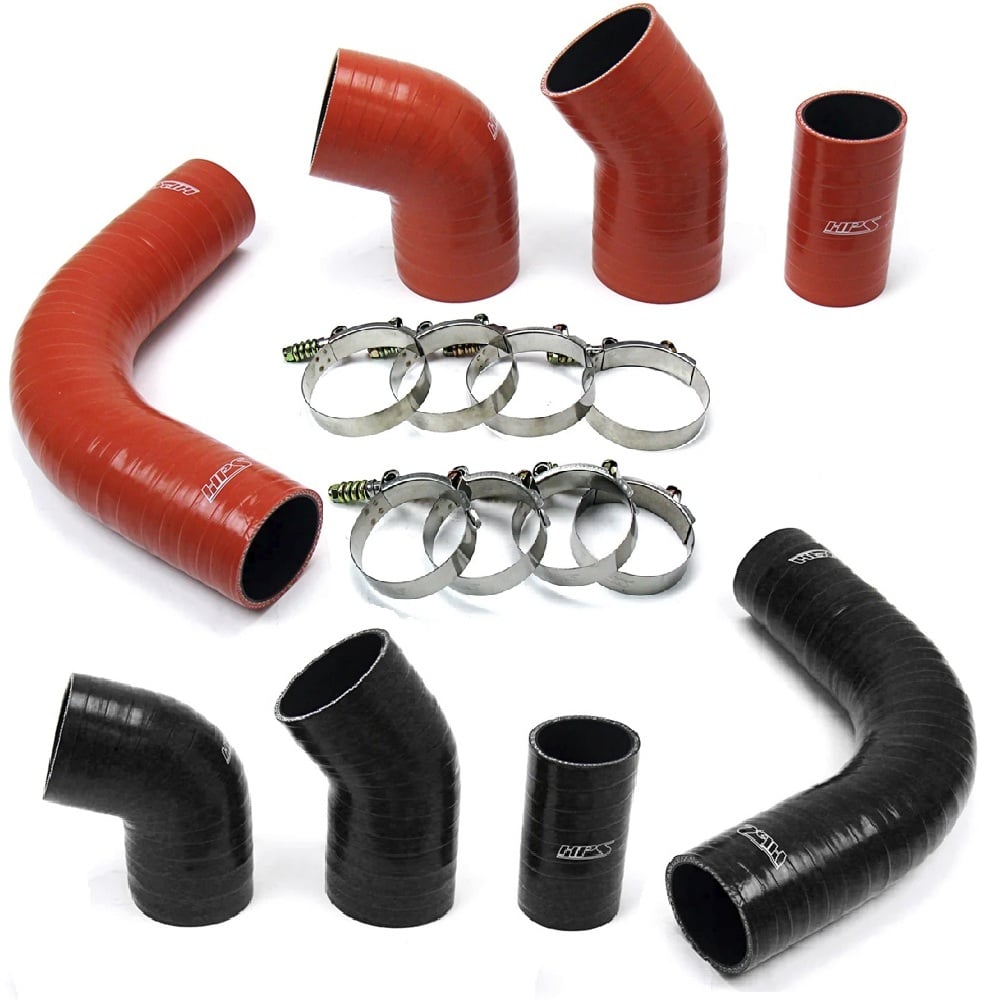 HPS High Temp Reinforced Silicone Intercooler Boot Kit for 02-04 GM 6.6L Duramax LB7