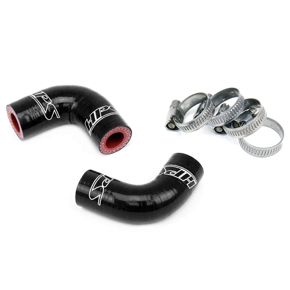 HPS High Temp Reinforced Silicone Oil Cooler Coolant Elbow Hose Kit for 03-07 Dodge 5.9L Cummins