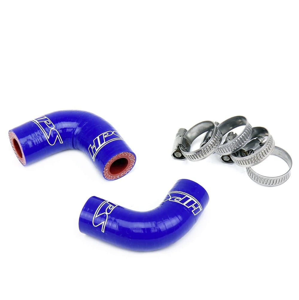 HPS High Temp Reinforced Silicone Oil Cooler Coolant Elbow Hose Kit for 03-07 Dodge 5.9L Cummins