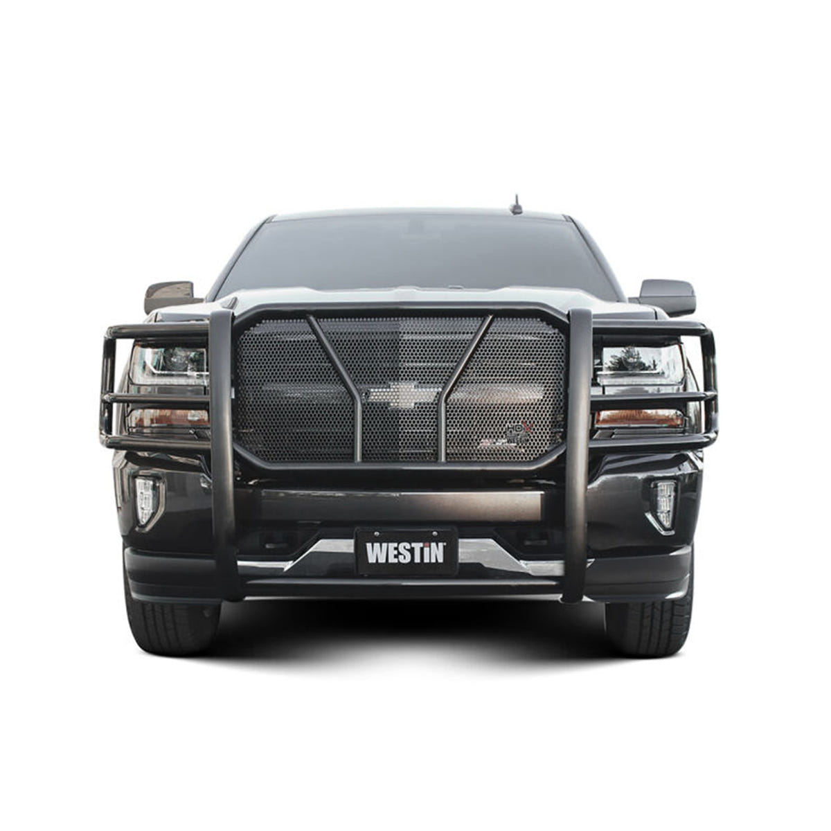 Westin HDX 1-Piece Grille Guard for 15-19 GM 2500HD and 3500HD